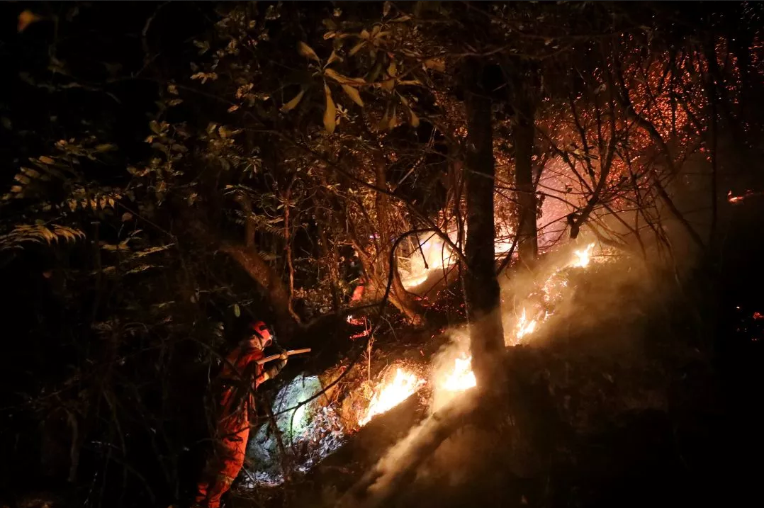 四川冕寧突發(fā)森林火災(zāi)，750余人緊急撲救