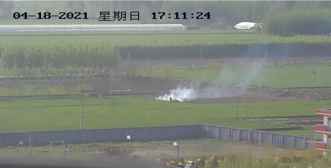 高空瞭望秸稈禁燒雙光譜熱成像監(jiān)控攝像機