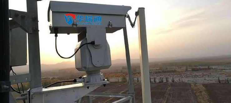 河北秦皇島地區(qū)農(nóng)田周邊秸稈焚燒監(jiān)控就用激光夜視云臺攝像機
